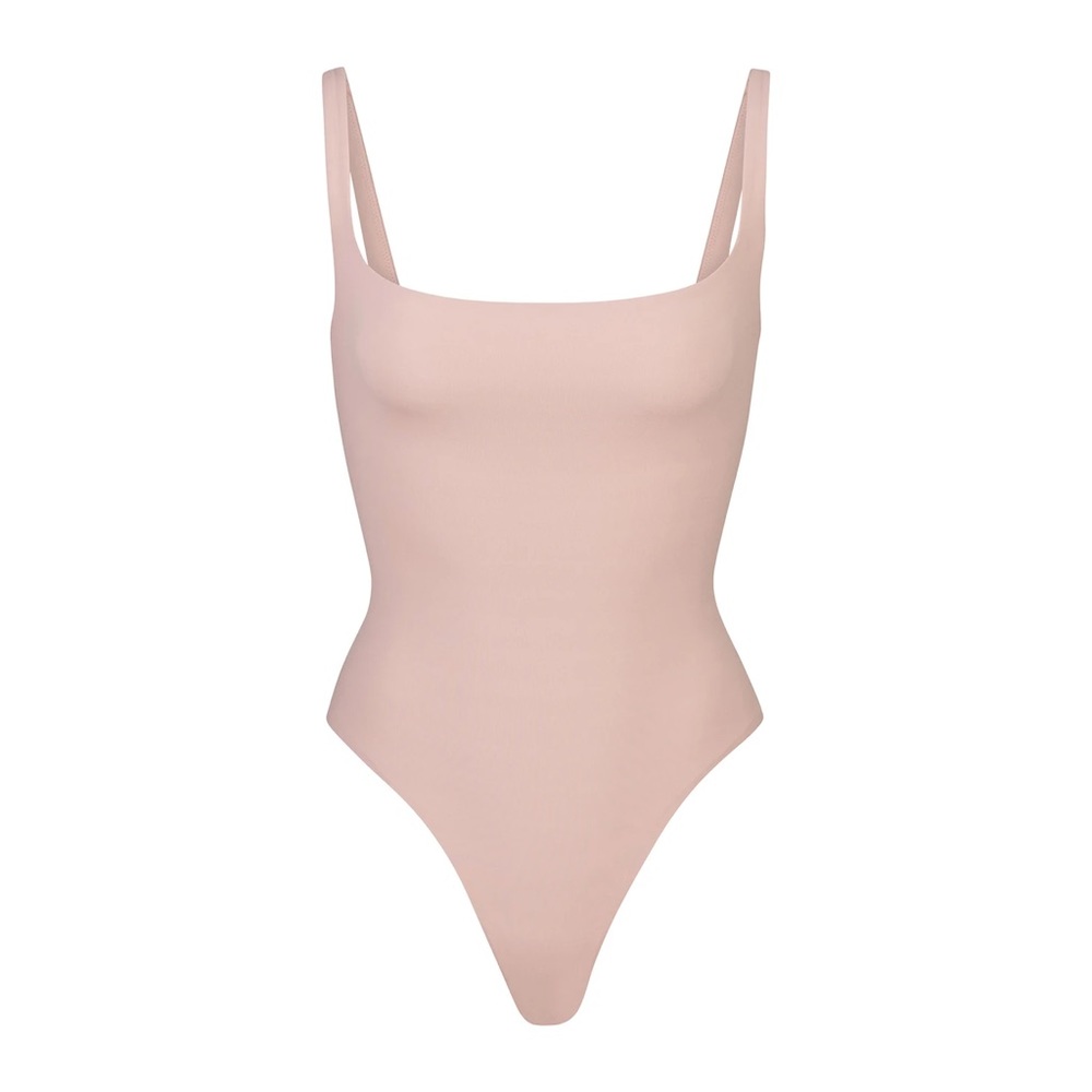 SKIMS fits everybody square neck bodysuit - dusk